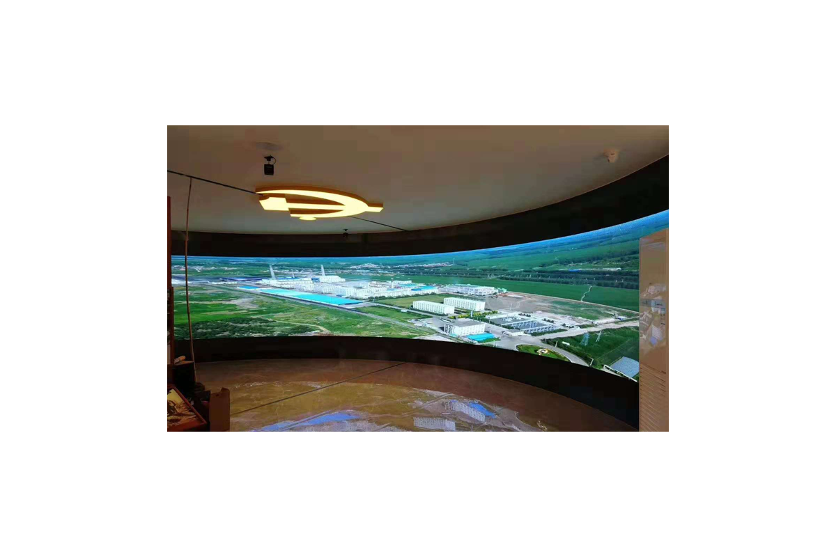 吉林省德惠市非公有制企業(yè)和社會組織黨建指導服務(wù)中心天幕地磚曲屏組合